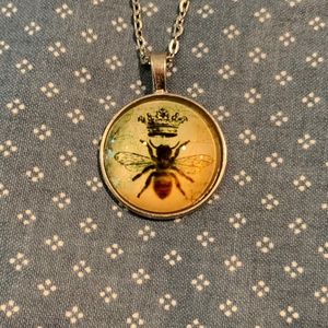 Queen Honey Bee Pendant